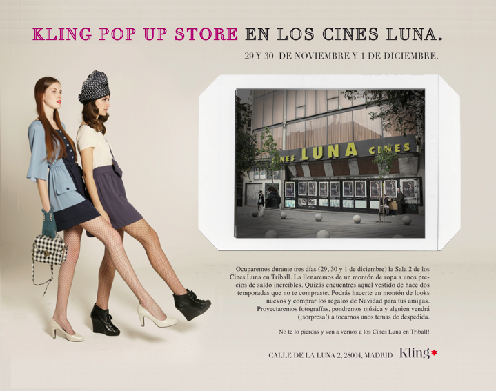 Kling - Pop up Store Cines Luna