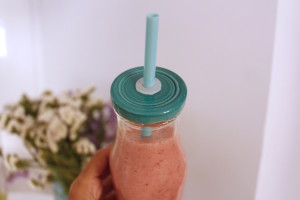 Batido de fresas y plátano