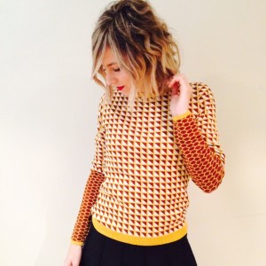 Ada Barcelona Jersey estampado mostaza