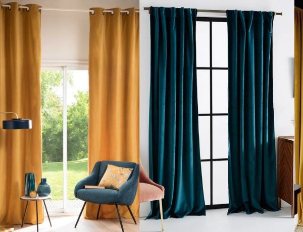 cortinas de terciopelo
